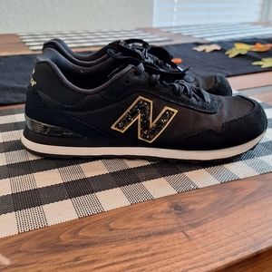 Black and gold speckle New balance